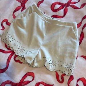 Lauren conrad High Waist Shorts with Scalloped Hem